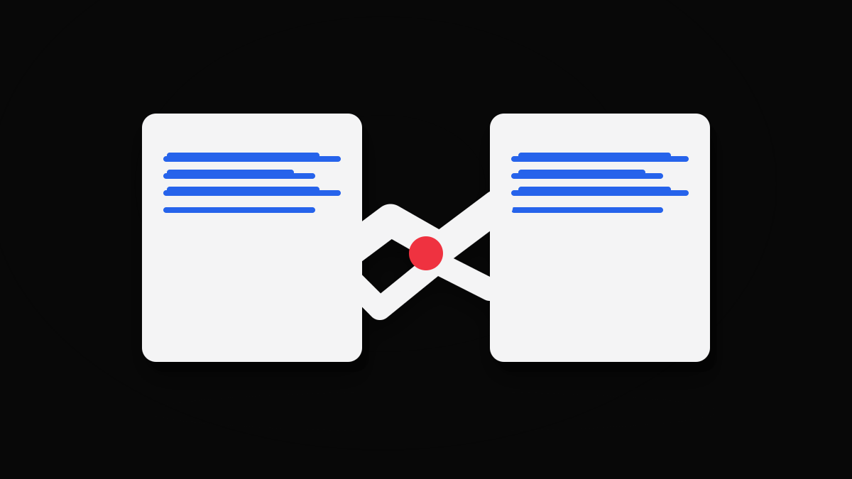 Two participation documents joined by an interlocking connection.